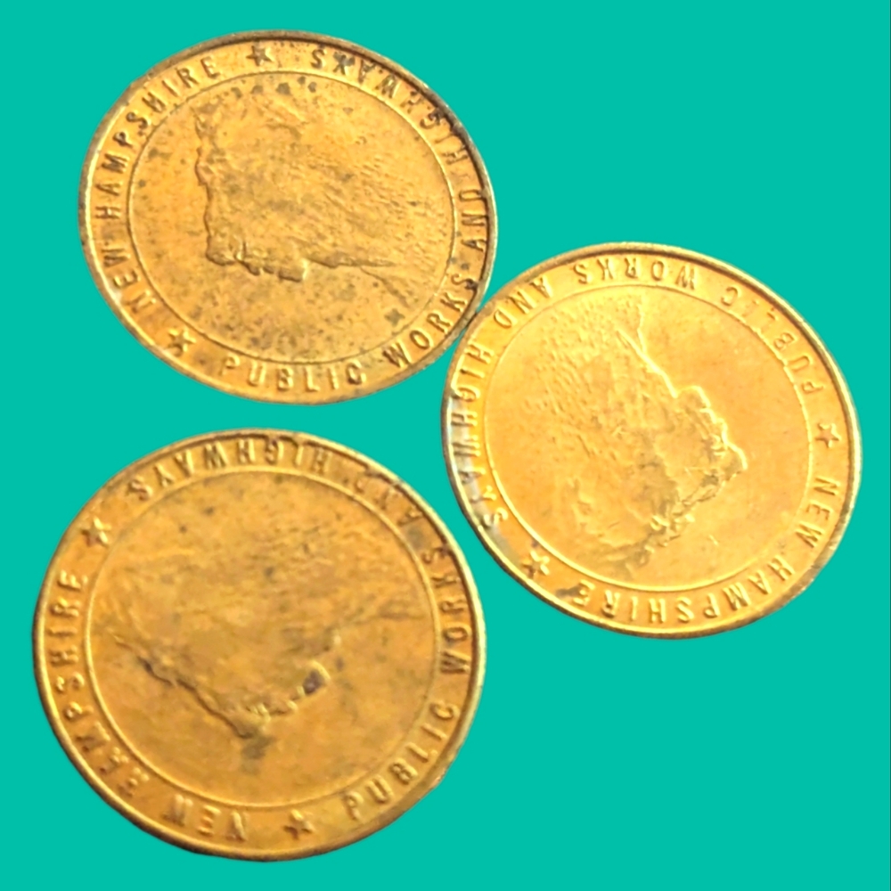 Vintage NH Public Works and Highways Tokens